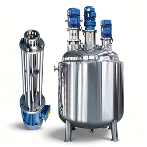 Tanque de Mezcla con Agitador y Calentador, Homogeneizador de Alto Cizallamiento y Dispersor para Procesamiento de Emulsiones Líquidas - Product Image 6