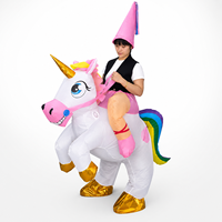 Costume gonflable licorne imperméable et durable pour adulte, 2,4 m, pour Halloween, scène, concert, équipe de cheerleading, activité directe