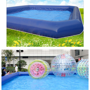 Piscina Inflable Rectangular Grande de PVC, Piscina Cuadrada con Bomba de Aire para Diversión de Verano - Product Image 6