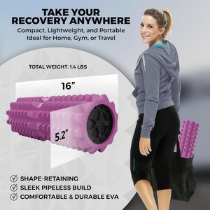 Rodillo de Espuma <span class=keywords><strong>Vibratorio</strong></span> CZFIT con 5 Velocidades de Vibración, Espuma EVA de Alta Densidad para Masaje de Tejido Profundo, Relajación y Soporte de Movilidad - Product Image 3