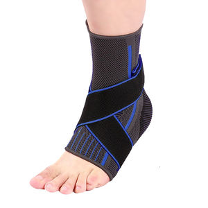 Adjustable Elastic Ankle Support Brace Wholesale Compression Ankle Sleeve with Comfortable Elastic Straps - Product Image 3