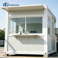 Panneau sandwich pour poste de garde, résistant au vent et à l'eau, pour portail, cabine de sécurité, kiosque de chantier