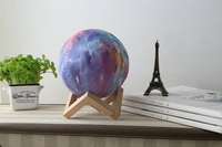 Meilleures ventes lampe spatiale 3D veilleuse 3D lampe ciel étoilé belle lampe de forme ronde