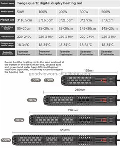 Nước Ngọt biển nhỏ nhiệt độ kỹ thuật số nóng tự động điều khiển bên ngoài kính chống cháy nổ cho rùa và cá - Product Image 6