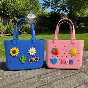Bolsa de Playa de EVA con Logotipo Personalizado, Ligera, Impermeable, Ecológica, de Silicona y Goma, Gran Capacidad, Bolso de Mano Extraíble - Product Image 3