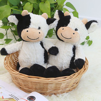 Jouets en peluche de vache à lait Offre Spéciale 30 cm, mignon, vache à lait, vache à lait, noir, blanc, bœuf, poupées en peluche, Juguete de peluche de vaca