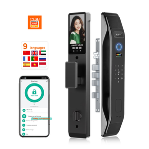 TYSH Serrure Connectée Automatique Tuya Wi-Fi avec Visiophone Caméra AI <span class=keywords><strong>pour</strong></span> Portes en Bois et Reconnaissance Faciale - Product Image 1