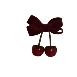 2026 Meilleures ventes Épingle à cheveux cerise rouge élégante et charmante, luxe léger, pour femmes, bijoux de mode, vente en gros - Product Image 6