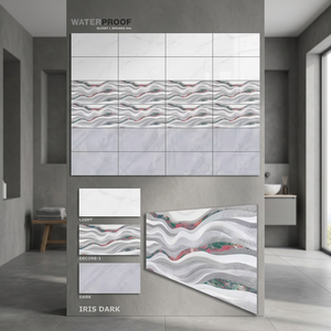 Azulejos de pared de cerámica superbrillante 30x60cm 12x24 300x600mm Fabricante Venta directa Showroom Precio para paredes interiores - Product Image 1