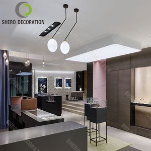 Mostrador de Exhibición de Joyería de Alta Calidad con Iluminación para Decoración de Joyerías, Muebles de Joyería Personalizables - Product Image 5