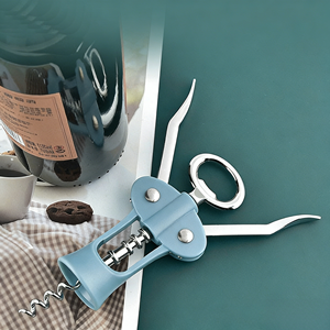 <span class=keywords><strong>Tire</strong></span>-<span class=keywords><strong>bouchon</strong></span> ailé en acier inoxydable avec couvercle bleu pastel, décapsuleur de bière à double levier, <span class=keywords><strong>tire</strong></span>-<span class=keywords><strong>bouchon</strong></span> à vis tranchant - Product Image 3