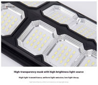 Lampe solaire LED extérieure tout-en-un super lumineuse 600W, indice de protection IP65, avec capteur et télécommande, solution d'éclairage durable pour les jardins