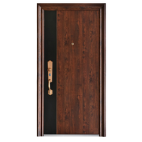 Porte coulissante de sécurité moderne finie, en acier galvanisé, pour usage résidentiel et professionnel