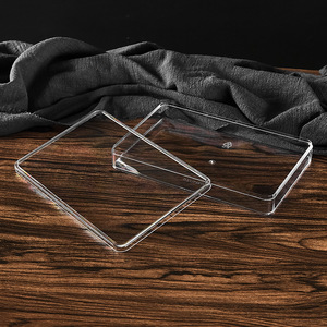 Caja rectangular para envasar alimentos, caja de plástico, caja transparente con tapa, caja para galletas, caja para dulces - Product Image 1