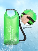 Tas Kering PVC Semi-Transparan Bening Tahan Air untuk Olahraga Luar Ruangan, Pantai, Arung Jeram, Berenang & Menyelam - Tas Renang Menyelam