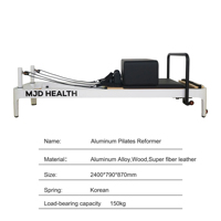 Machine d'entraînement de Pilates professionnelle MJD-M102C en aluminium, équipement de fitness réglable, Reformer à glissière silencieuse