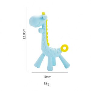 Ventes Flash : Anneau de dentition pour bébé en silicone de qualité alimentaire, sans BPA, accessoire de massage doux pour nourrissons, jouet à mâcher et à ronger - Product Image 5