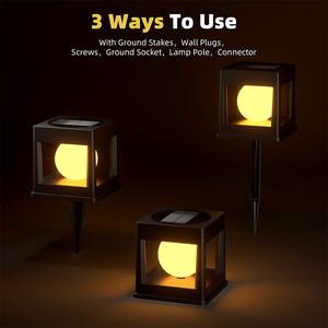 Luci Solari a Cubo LED Sferiche Moderne Minimaliste Impermeabili IP65 per Esterni, per Decorazione di Patio e Giardino - Product Image 2