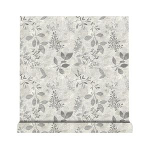 Creation Of Time And Space Peel & Stick Wallpaper Gray Leaf Botanical <b>Pattern</b> Self-adhesive For Home Decoration - Product Image 5