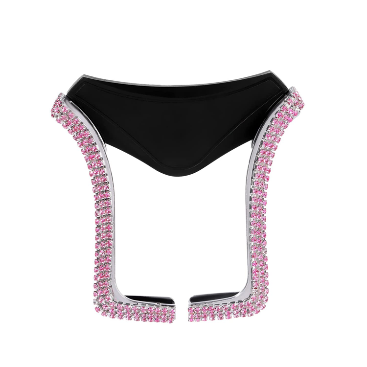 Регулируемый автомобильный мини-держатель для телефона с алмазным кристаллом