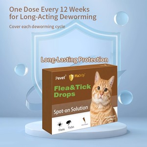 Gotas Antipulgas y Garrapatas Pevet PlaDrop para Gatos, Solución Localizada, Repelente y Eliminante <span class=keywords><strong>de</strong></span> <span class=keywords><strong>Pulgas</strong></span> y Garrapatas, Desparasitación, Salud del Pelo y Piel, Prevención - Product Image 4