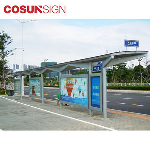 Tiêu thụ điện năng thấp sắt mạ kẽm năng lượng mặt trời xe buýt nơi trú ẩn với hộp đèn <span class=keywords><strong>LED</strong></span> - Product Image 5