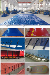 Telone di Copertura in PVC Anti-UV 1000D 2000D per Tenda Laterale di Camion con Accessori, Centina per Rimorchio - Product Image 6
