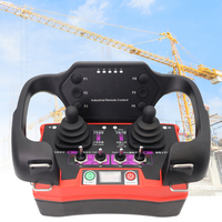 Télécommande radio industrielle étanche IP65, joystick universel à double axe à quatre vitesses avec batterie au lithium 5000MAH *2