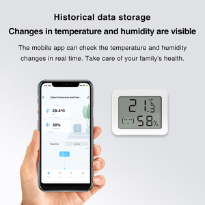 Tuya Temperature Humidity Sensor Mini LCD Digital Display Compatible Blvetooth APP Remote Control Thermometer Hygrometer - Product Image 5