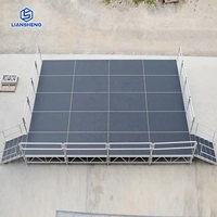 Exhibición de armadura de techo de arco al aire libre, plataforma de escenario impermeable modular de podio de escenario móvil para eventos, bodas, fiestas y conciertos
