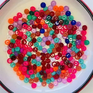 Wholesale Candy Color Transparent Color Various Crystal Loose Spacing Beads DIY Jewelry Making Accessories