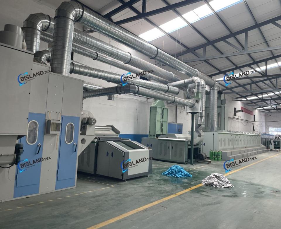 High Capacity Textile Waste Recycling Machine from Bisland Tex