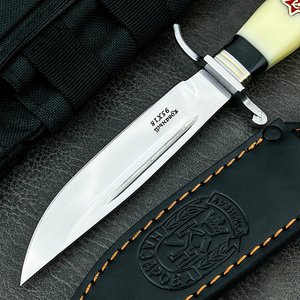 Couteau fixe de survie et de camping en plein air, lame en acier 440C et manche en résine, couteau EDC pour légumes et fruits, outil portable quotidien OEM. - Product Image 3