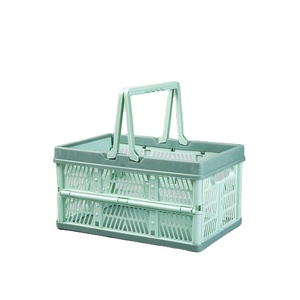 Tùy Chỉnh Nhựa <span class=keywords><strong>Stackable</strong></span> Thùng Cho Công Nghiệp Hậu Cần Kho Siêu Thị Thực Phẩm Y Tế Gấp Hộp Lưu Trữ - Product Image 1