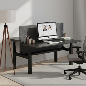 Escritorio Ejecutivo Ergonómico Eléctrico Moderno de Madera con Altura Ajustable para Oficina, Ideal para Bienestar Corporativo - Product Image 1