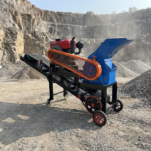 Concasseur <span class=keywords><strong>à</strong></span> marteaux diesel/électrique, petit et portable, pour le concassage fin des roches et la fabrication de sable - Product Image 1