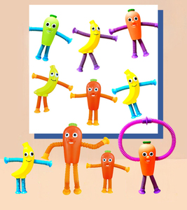 Jouet éducatif pour enfants, tube télescopique amusant, jouet de décompression extensible avec ventouse, nouveauté, gadgets amusants - Product Image 6