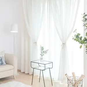 Tulle elegant high quality sunscreen curtain custom insulation hotel project white blackout curtain factory wholesale