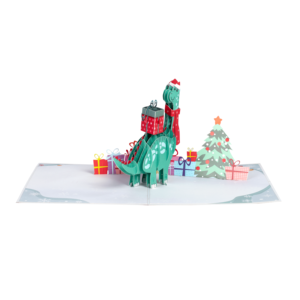 Tarjetas emergentes artesanales 3D para el día de Navidad, tarjetas de felicitación de Arte de papel únicas para regalos y celebraciones - Product Image 4