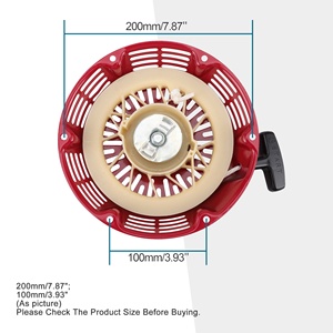 GOOFIT alluminio Pull Starter <span class=keywords><strong>moto</strong></span> 1 pezzo per 188F GX390 5KW Motor Pit Bike ATV Quad ciclomotore Scooter bicicletta rossa - Product Image 2
