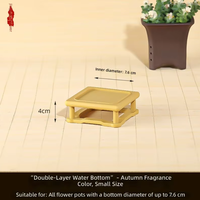 Plateau de jardinage pour plantes succulentes, écologique, moderne, en résine épaisse, avec soucoupe de récupération d'eau, pour intérieur et bureau, carré