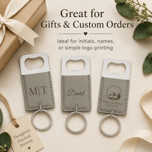 <span class=keywords><strong>Décapsuleur</strong></span> <span class=keywords><strong>Porte</strong></span>-clés Personnalisé en Simili-Cuir Gravé au Laser pour Cadeau d'Invité de Mariage - Product Image 6