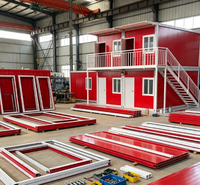 Bureau conteneur préfabriqué en acier, étanche, à montage rapide, pour poste de garde ou atelier temporaire