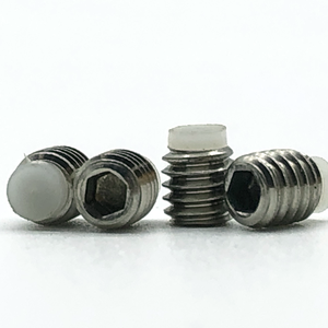 Juego de tornillos sin cabeza hexagonal de acero inoxidable 304/316, punta de nailon suave de PTFE estilo cabeza ovalada para plástico de aluminio y titanio - Product Image 4