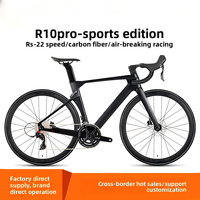 Bicicleta de Carretera al por Mayor OEM Personalizada Twitter R10 Pro Aero T800 Carbono 700C 24S con Cableado Interno y Frenos de Disco Hidráulicos, Directo de Fábrica