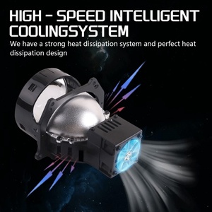 Système d'éclairage automobile Sanvi, projecteur laser bi-LED A6L de 3 pouces, phare 57-72W 6000K, bi-LED laser super lumineux - Product Image 3