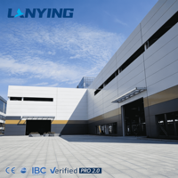 Edificio Prefabricado de Acero Moderno, Personalizable, para Taller o Almacén, Resistente al Viento de 200 km/h, 50 Años de Garantía