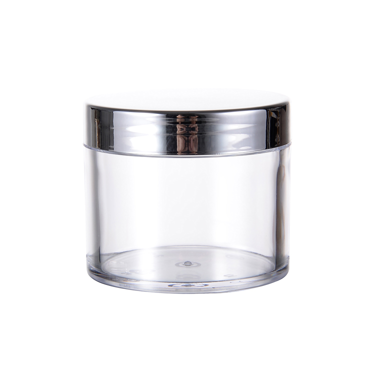 Wholesale 60g 2oz 120g 4oz PS material lip scrub jar glitter jars plastic jars for Nail Art Powder Cream