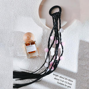 مشابك شعر أنيقة للأطفال مع وصلات مضفرة وشريط، إكسسوارات شعر يومية جذابة، مجموعة عصرية وممتعة - Product Image 5