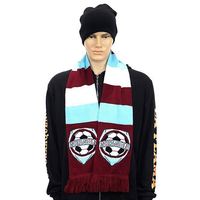Personnalisé Acrylique Jacquard Fans Sport Tricoté Football Bonnet De Laine Machine À Tricoter Cou Enfants Hiver Chapeau Écharpe Fan Foulards Pologne